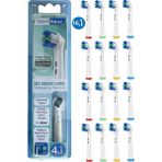 Rovexa 3D Maxcare - 3 Boyutlu Temiizlik Oral B Şarjlı Diş Fırçası Yedek Başlığı - 16lı Paket