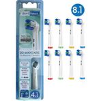 Rovexa 3D Maxcare - 3 Boyutlu Temiizlik Oral B Şarjlı Diş Fırçası Yedek Başlığı - 8 Adet Yedek Başlık