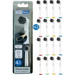 Rovexa Charcoal - Aktif Karbon Ekstra Beyazlık Oral B Şarjlı Diş Fırçası Yedek Başlığı - 16'Lı Yedek Başlık