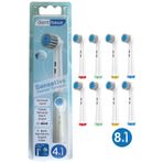 Rovexa Sensetive - Ekstra Yumuşak Oral B Şarjlı Diş Fırçası Yedek Başlığı - 8 Adet Yedek Başlık
