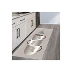 Rovigo Dijital Baskı Yıkanabilir Kaymaz Taban Mutfak Halısı Rvg2060, Bej, 50 x 80