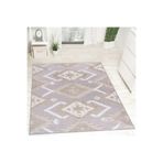 Rovigo Dijital Baskı Yıkanabilir Kaymaz Taban Salon Halısı Ve Yolluk Lna0728, Bej, 80 x 300
