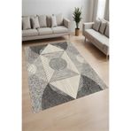 Rovigo Dijital Baskı Yıkanabilir Kaymaz Taban Salon Halısı Ve Yolluk RV023-FNL278, Bej, 80 x 400