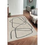 Rovigo Dijital Baskı Yıkanabilir Kaymaz Taban Salon Halısı Ve Yolluk RV024-FNL279, Bej, 80 x 300