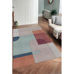 Rovigo Dijital Baskı Yıkanabilir Kaymaz Taban Salon Halısı Ve Yolluk RV028-FNL287, Kahverengi, 80 x 400