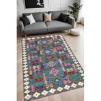 Rovigo Dijital Baskı Yıkanabilir Kaymaz Taban Salon Halısı Ve Yolluk RV127-FNL433, Pembe, 100 x 400