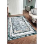 Rovigo Dijital Baskı Yıkanabilir Kaymaz Taban Salon Halısı Ve Yolluk RV151-FNL456, Yeşil, 160 x 230