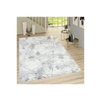 Rovigo Dijital Baskı Yıkanabilir Kaymaz Taban Salon Halısı Ve Yolluk RVG0745, Gri, 160 x 230
