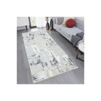 Rovigo Dijital Baskı Yıkanabilir Kaymaz Taban Salon Halısı Ve Yolluk RVG0747, Gri, 100 x 200