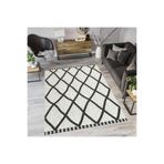 Rovigo Dijital Baskı Yıkanabilir Kaymaz Taban Salon Halısı Ve Yolluk RVG0767, Siyah, 100 x 150
