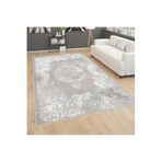 Rovigo Dijital Baskı Yıkanabilir Kaymaz Taban Salon Halısı Ve Yolluk RVG0780, Gri, 50 x 80