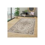 Rovigo Dijital Baskı Yıkanabilir Kaymaz Taban Salon Halısı Ve Yolluk RVG0795, Bej, 120 x 160