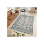 Rovigo Dijital Baskı Yıkanabilir Kaymaz Taban Salon Halısı Ve Yolluk RVG0797, Lacivert, 80 x 150