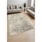 Rovigo Dijital Baskı Yıkanabilir Kaymaz Taban Salon Halısı Ve Yolluk RVG0803-FNL07, Bej, 100 x 200