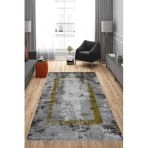 Rovigo Dijital Baskı Yıkanabilir Kaymaz Taban Salon Halısı Ve Yolluk RVG0827-FNL37, Sarı, 80 x 300