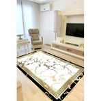 Rovigo Dijital Baskı Yıkanabilir Kaymaz Taban Salon Halısı Ve Yolluk RVG0841-FNL51, Beyaz, 80 x 400
