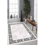 Rovigo Dijital Baskı Yıkanabilir Kaymaz Taban Salon Halısı Ve Yolluk RVG0899-FNL478, Krem Rengi, 100 x 400