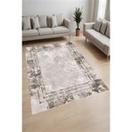 Rovigo Dijital Baskı Yıkanabilir Kaymaz Taban Salon Halısı Ve Yolluk RVG0962-FNL211, Kahverengi, 80 x 400