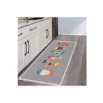Rovigo Home Dijital Baskı Yıkanabilir Kaymaz Taban Mutfak Halısı RVG2111-SM217