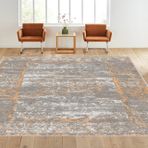Rovigo Home RVG1641-HT444 Dijital Baskı Kaymaz Taban 160x230 cm Salon Halı