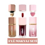 ROWENAROSE 3'lü Makyaj Seti (HIGHLIGHTER - TİNT - ALLIK)