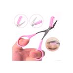 ROWENAROSE Pembe Renk Taraklı Kaş ve Bıyık Makası, Şık ve Kullanışlı Tasarım
