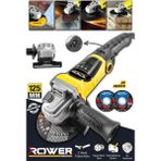 Rower 99965VFX 115 mm 1000 W Devir Ayarlı Spiral Avuç İçi Kesme ve Taşlama Makinesi