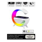 ROWERMAX Bt 2301 Torled Kablosuz Masaüstü Hoparlörü Şarj Standı Çalar Saat Radyo Alarm G Şekil Müzik Makinesi