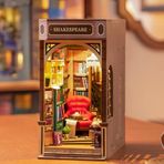 ROWOOD Kitap Nook Kiti, DIY Minyatür Ev, LED Işıklı Bulmaca Modeli Yapı Kitleri, Noel için Yapılacak Yetişkinler için En İyi Ev Dekoru ve Hediyeler, TGB07-LAT