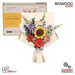 Rowood TW01H Çiçek Buketi Wooden Flower Bouquet DIY Minyatür Maket Model Seti Ahşap 3D Wooden Puzzle ModelKit AhşapMaket