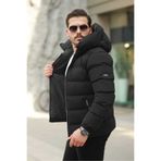 Rowsmen ERKEK SU RÜZGAR YAĞMUR GEÇİRMEZ ŞİŞME KAPÜŞONLU ŞİŞME MONT KABAN CEKET