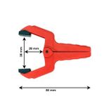 Rox 0147 2x38 mm Yaylı Mandal Tip Kıskaç İşkence