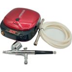 Rox Wood Rox 0066 Akülü Airbrush Kompresör Mini Boya Tabancası Seti Havalı 7cc Kapasiteli Kullanıma Hazır