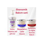 ROXEWELLA İntim Jel-Beyazlatıcı Leke Kremi-Epilasyon ve Ağda Sonrası Bakım 3'lü Ekonomik Set