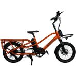 Roxform Porto S Elektrikli Bisiklet Kargo Bisikleti Alüminyum 13AH Shimano Altus, Hidrolik Disk Fren - Turuncu