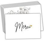 roxisha - 10'lu Paket Teşekkür Kartı + Baskılı Zarflar | Teşekkür Kartları | Kartpostal 10,4 x 14,8 cm | Teşekkür Düğün, Doğum, Doğum Günü, Vaftiz, Parti, Komünyon, Emeklilik
