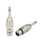 Roxtone RX-J382 6.3 mm Mono Erkek XLR 3pin Dişi Çevirici