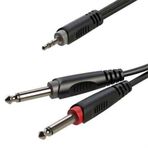 Roxtone RX-K12605 5 mt 3.5 mm Stereo Çift Mono Gitar Hazır Kablo