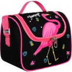 Roxy Flamingo Siyah Lisanslı Termal Isı Yalıtımlı Beslenme Çantası - Termal Beslenme Çantası - 20 cm x 25 cm x 13 cm