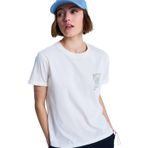 Roxy Oceanregular ERJZT06110 Kadınlar için kısa kollu tişört, Hindistan cevizi sütü, S