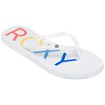 Roxy Sandy Kadın Sandalet, Kadın Parmak Arası Terlik, Beyaz Gökkuşağı Monogram, 5 UK