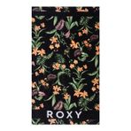 Roxy Siyah Tek Beden Soğuk Su Baskılı Plaj Panço