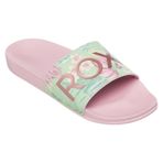 Roxy Slippy II kadın sandaleti, Yeşil Pembe, 38 EU