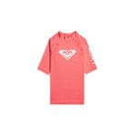 Roxy Wholehearted Uv Korumalı Kısa Kollu Çocuk Mayosu ERGWR03283-SUN Kissed Coral - 8 Yaş