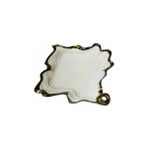 Roy King Albero Gold Sunum Tabak 25*23*3 - Beyaz - Gold
