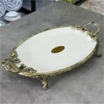 Roy King Classy Oval 25x42 cm Antik Sunum Tabak