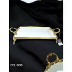 Roy King Elegance Dikdörtgen Sunum Tabak Gold 46 Cm Pcl003 Altın