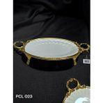 Roy King Elegance Oval Sunum Tabak Gold 46 Cm Pcl023 Altın