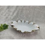 Roy Kıng Flora Gold Oval Derin Sunum Tabak 28*16*7 cm