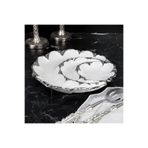 ROY KING FLORA SILVER 3'LÜ YUVARLLAK ÇEREZLİK 28 CM